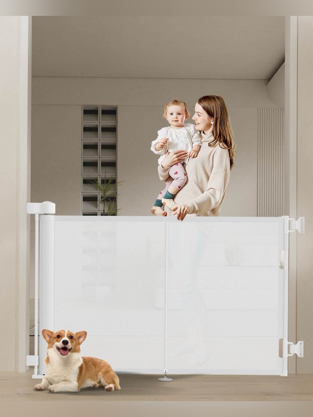 NIB Retractable baby gate 34 x 59
